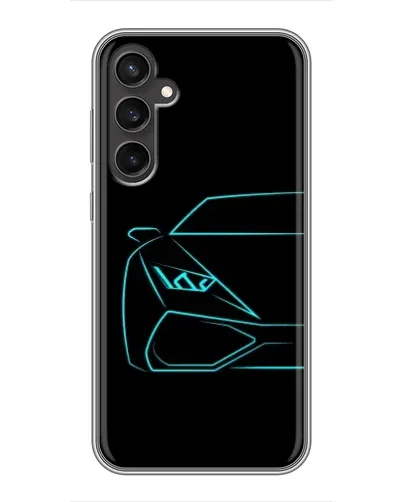 Чехол для Samsung Galaxy S23 FE с картинкой «Голубой силуэт Lamborghini» Чехол для Samsung Galaxy S23 FE с картинкой «Голубой силуэт Lamborghini»