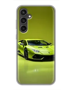 Чехол для Samsung Galaxy S23 FE с картинкой «Салатовый Lamborghini Huracan»
