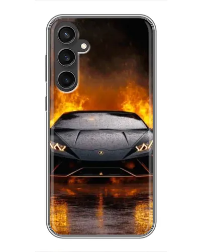 Чехол для Samsung Galaxy S23 FE с картинкой «Lamborghini в огне» Чехол для Samsung Galaxy S23 FE с картинкой «Lamborghini в огне»