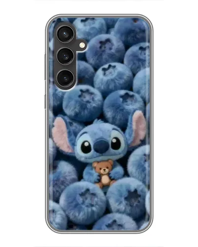 Чехол для Samsung Galaxy S23 FE с картинкой «Стич и голубика»