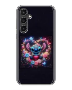 Чехол для Samsung Galaxy S23 FE с картинкой «Stitch в цветах» Чехол для Samsung Galaxy S23 FE с картинкой «Stitch в цветах»