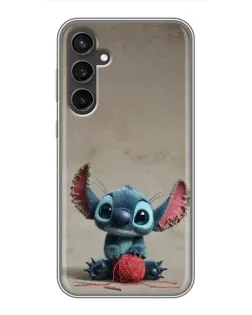 Чехол для Samsung Galaxy S23 FE с картинкой «Стич на коричневом фоне» Чехол для Samsung Galaxy S23 FE с картинкой «Стич на коричневом фоне»