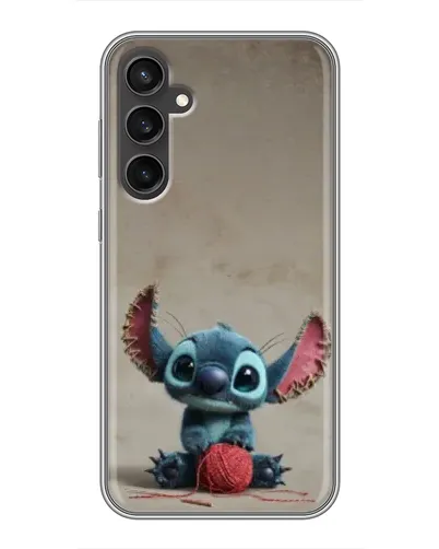 Чехол для Samsung Galaxy S23 FE с картинкой «Стич на коричневом фоне»