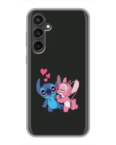 Чехол для Samsung Galaxy S23 FE с картинкой «Анжел целует Стича»