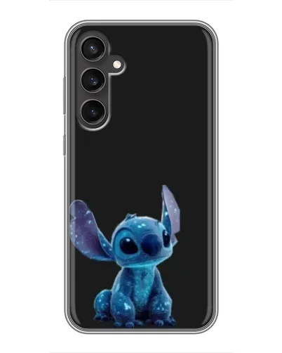 Чехол для Samsung Galaxy S23 FE с картинкой «Стич на черном»