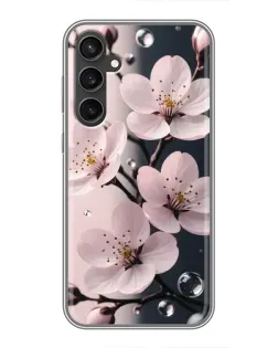 Чехол для Samsung Galaxy S23 FE с картинкой «Нежная сакура и капли»