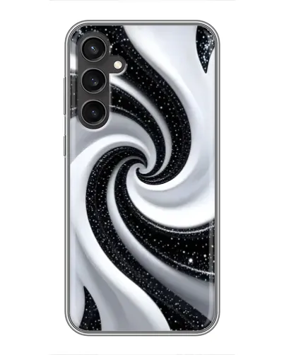 Чехол для Samsung Galaxy S23 FE с картинкой «Черно-белая спираль» Чехол для Samsung Galaxy S23 FE с картинкой «Черно-белая спираль»