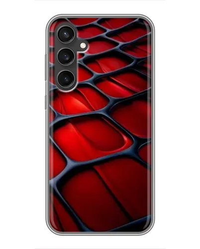 Чехол для Samsung Galaxy S23 FE с картинкой «Красная глянцевая сетка» Чехол для Samsung Galaxy S23 FE с картинкой «Красная глянцевая сетка»