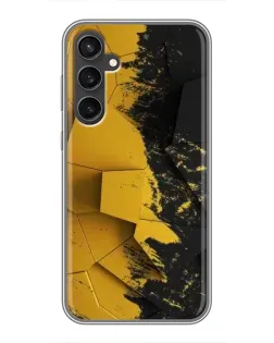 Чехол для Samsung Galaxy S23 FE с картинкой «Золотые осколки геометрии»