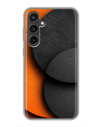 Чехол для Samsung Galaxy S23 FE с картинкой «Геометрия оранжевых кругов» Чехол для Samsung Galaxy S23 FE с картинкой «Геометрия оранжевых кругов»