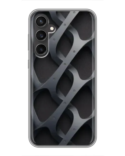 Чехол для Samsung Galaxy S23 FE с картинкой «Объемное серое плетение» Чехол для Samsung Galaxy S23 FE с картинкой «Объемное серое плетение»