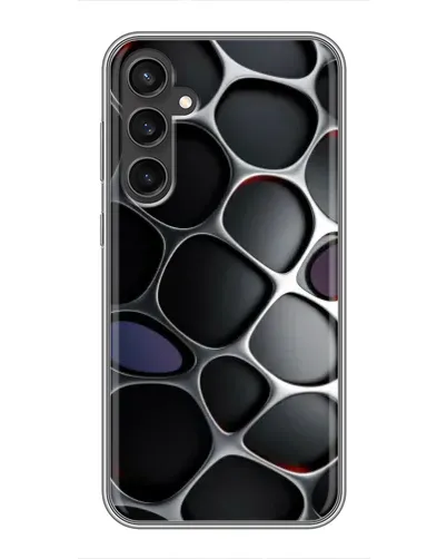 Чехол для Samsung Galaxy S23 FE с картинкой «Объемная темная решетка» Чехол для Samsung Galaxy S23 FE с картинкой «Объемная темная решетка»