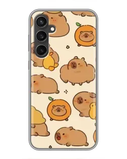 Чехол для Samsung Galaxy S23 FE с картинкой «Капибары с апельсинами» Чехол для Samsung Galaxy S23 FE с картинкой «Капибары с апельсинами»
