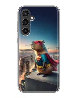 Чехол для Samsung Galaxy S23 FE с картинкой «Капи-мен супергерой» Чехол для Samsung Galaxy S23 FE с картинкой «Капи-мен супергерой»