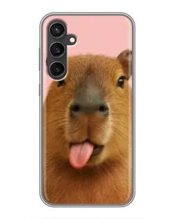 Чехол для Samsung Galaxy S23 FE с картинкой «Капибара с языком» Чехол для Samsung Galaxy S23 FE с картинкой «Капибара с языком»