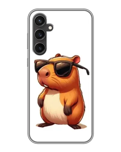 Чехол для Samsung Galaxy S23 FE с картинкой «Капибара в очках»