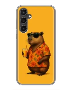 Чехол для Samsung Galaxy S23 FE с картинкой «Капибара на отдыхе» Чехол для Samsung Galaxy S23 FE с картинкой «Капибара на отдыхе»