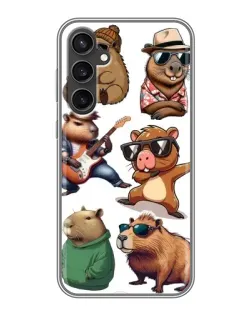 Чехол для Samsung Galaxy S23 FE с картинкой «Крутые капибары музыканты» Чехол для Samsung Galaxy S23 FE с картинкой «Крутые капибары музыканты»