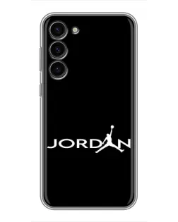 Чехол для Samsung Galaxy S23 Plus с картинкой «Jordan White Logo»
