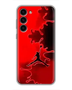 Чехол для Samsung Galaxy S23 Plus с картинкой «Jordan Red Smoke»