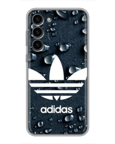 Чехол для Samsung Galaxy S23 Plus с картинкой «Adidas Trefoil Blue»