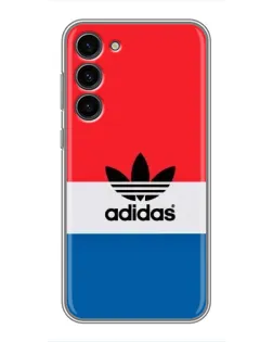 Чехол для Samsung Galaxy S23 Plus с картинкой «Ретро блоки Adidas»