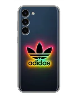 Чехол для Samsung Galaxy S23 Plus с картинкой «Неоновый Adidas»