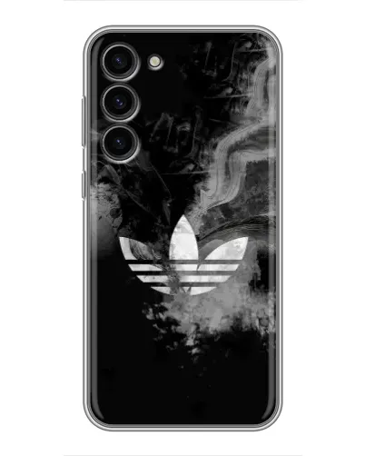Чехол для Samsung Galaxy S23 Plus с картинкой «Абстрактный дым Adidas»