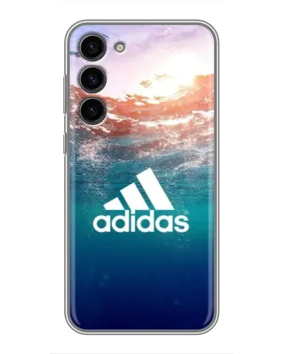 Чехол для Samsung Galaxy S23 Plus с картинкой «Океанская глубина адидас»