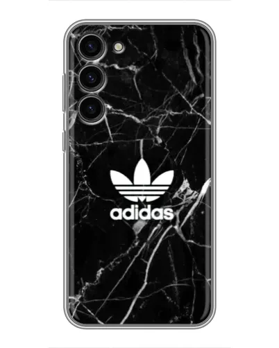Чехол для Samsung Galaxy S23 Plus с картинкой «Белый мрамор Adidas»