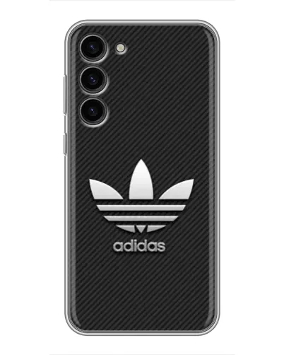 Чехол для Samsung Galaxy S23 Plus с картинкой «Adidas Карбоновая текстура»
