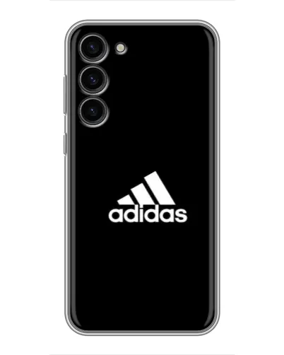 Чехол для Samsung Galaxy S23 Plus с картинкой «Черная классика Adidas»