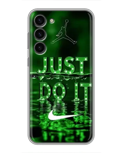Чехол для Samsung Galaxy S23 Plus с картинкой «Зеленый неоновый Nike»