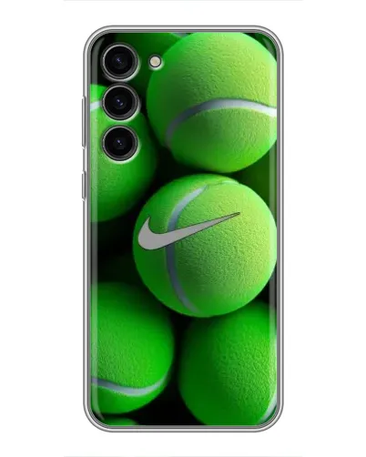 Чехол для Samsung Galaxy S23 Plus с картинкой «Теннисные мячи Найк»