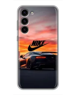 Чехол для Samsung Galaxy S23 Plus с картинкой «Nike и суперкар»