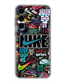 Чохол для Samsung Galaxy S23 Plus з картинкою «Яскравий колаж Nike»
