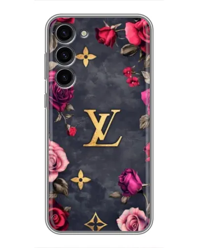 Чехол для Samsung Galaxy S23 Plus с картинкой «Цветочный Louis Vuitton»