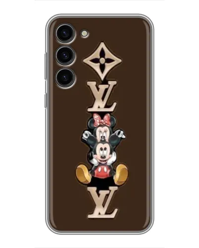 Чехол для Samsung Galaxy S23 Plus с картинкой «LV и Микки Маус»