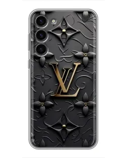 Чехол для Samsung Galaxy S23 Plus с картинкой «Кожаная текстура LV»