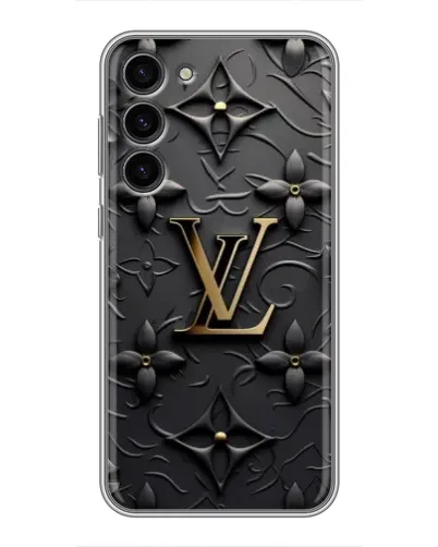 Чехол для Samsung Galaxy S23 Plus с картинкой «Кожаная текстура LV»
