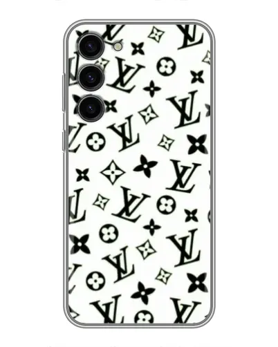 Чехол для Samsung Galaxy S23 Plus с картинкой «Монохромный хаос LV»