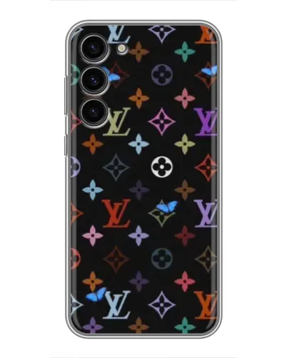 Чехол для Samsung Galaxy S23 Plus с картинкой «Цветная монограмма LV»