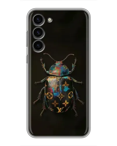 Чехол для Samsung Galaxy S23 Plus с картинкой «LV — мраморный принт»