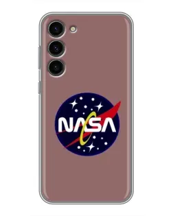 Чехол для Samsung Galaxy S23 Plus с картинкой «NASA — ретро космос»