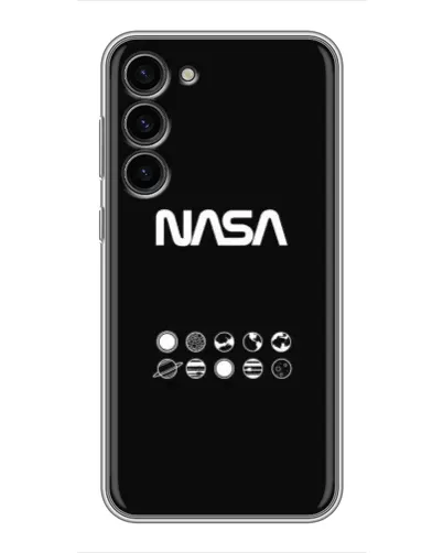 Чехол для Samsung Galaxy S23 Plus с картинкой «NASA — технический принт»