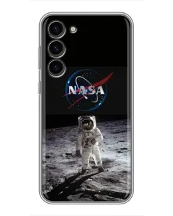 Чехол для Samsung Galaxy S23 Plus с картинкой «Астронавт на Луне»