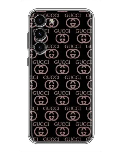 Чехол для Samsung Galaxy S23 Plus с картинкой «Классическая монограмма Gucci»