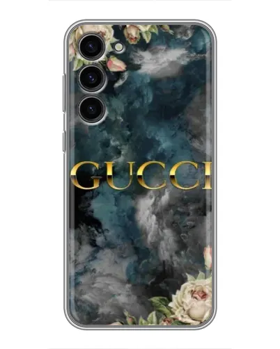 Чехол для Samsung Galaxy S23 Plus с картинкой «Абстрактные цветы Gucci»