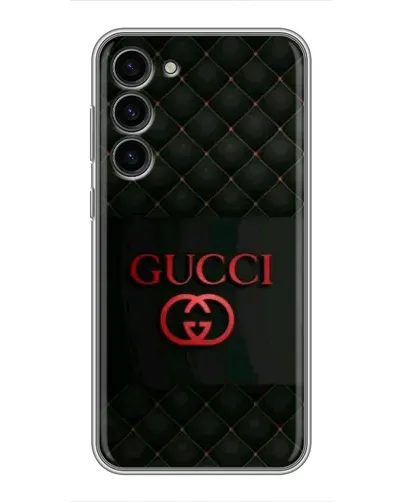Чехол для Samsung Galaxy S23 Plus с картинкой «Gucci — стеганый черный»
