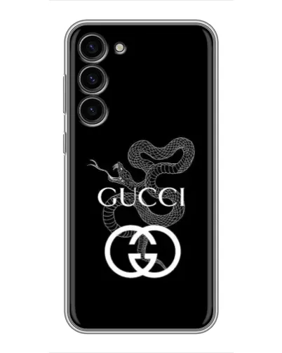Чехол для Samsung Galaxy S23 Plus с картинкой «Gucci — серебряная змея»